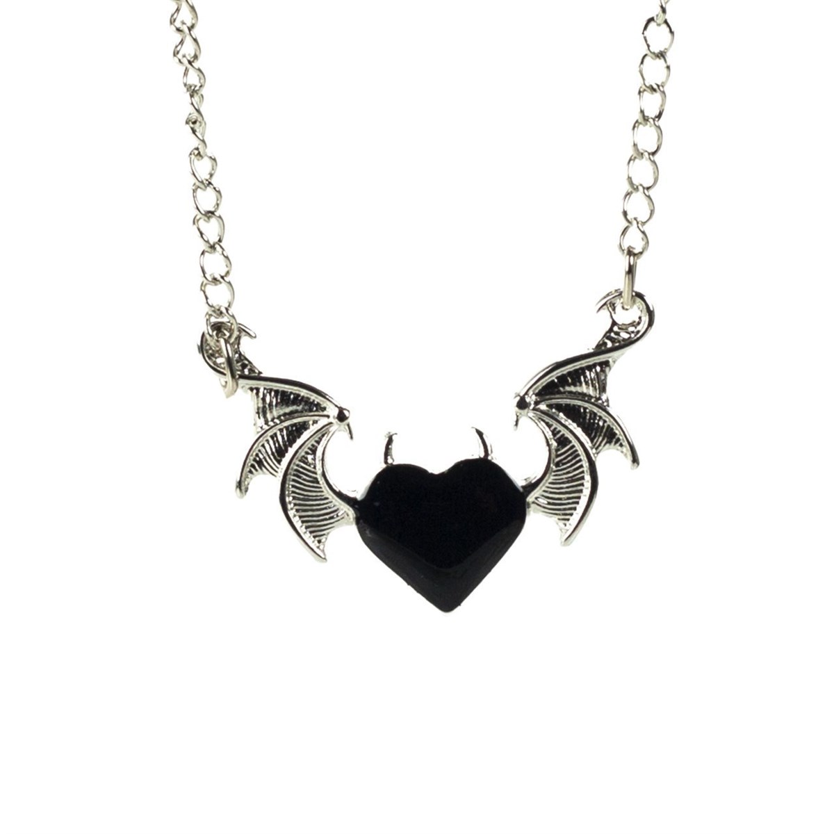 Devil Black Heart Kolye