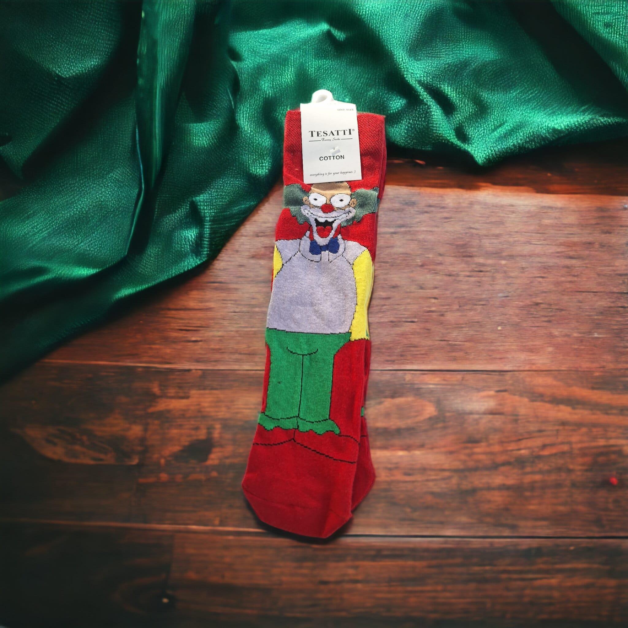 Diz Üstü Palyaço Krusty Çorap