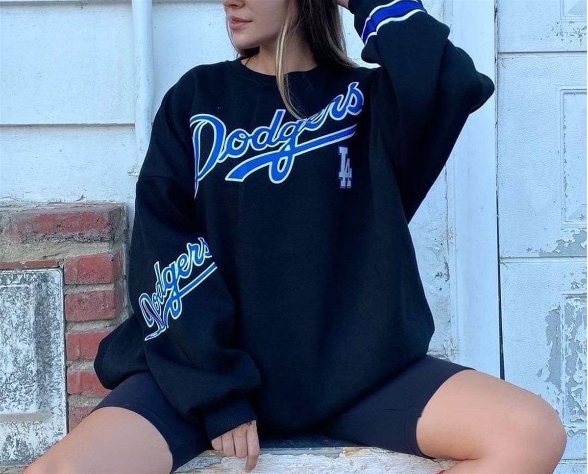 Dodgers Oversize Siyah Sweatshirt
