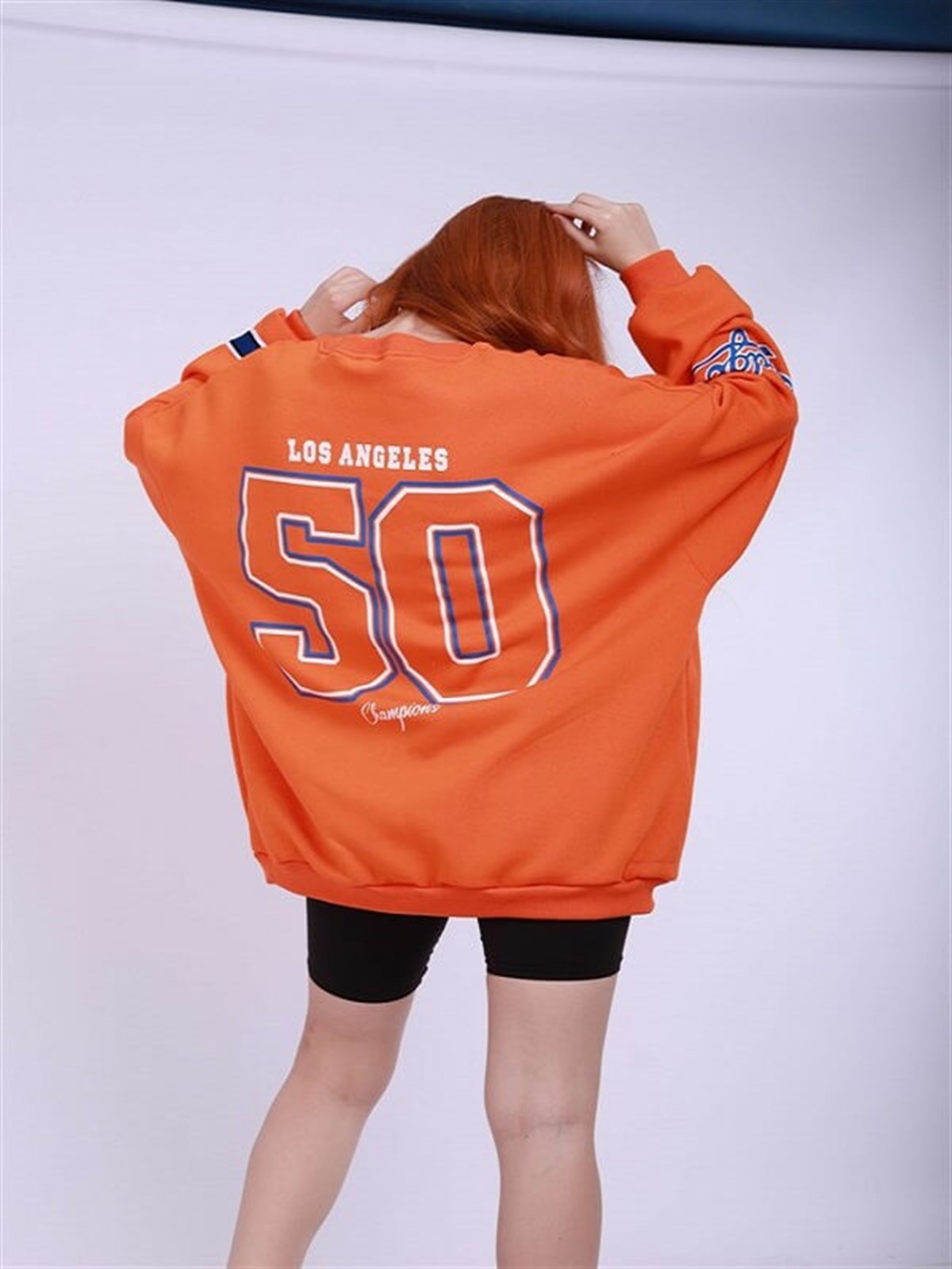 Dodgers Oversize Turuncu Sweatshirt