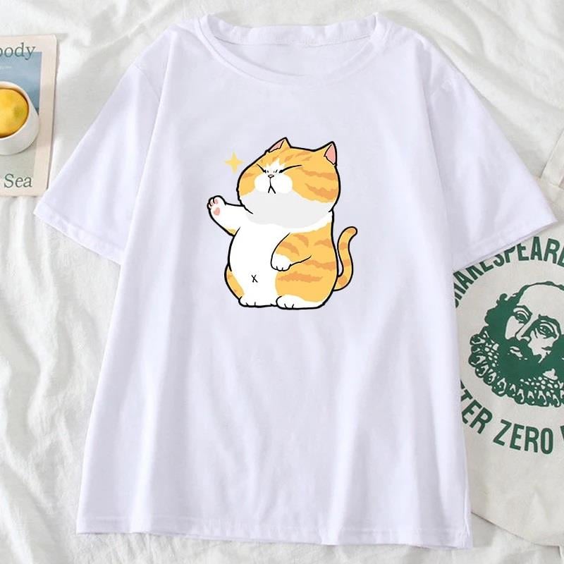 Dog And Cat Baskılı Oversize T-shirt