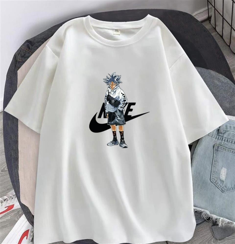 Dragon Ball Goku Baskılı Beyaz Unisex Oversize T-shirt