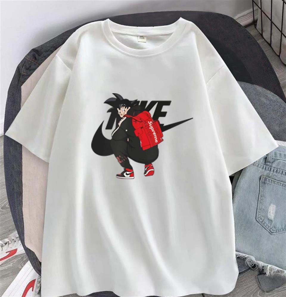 Dragon Ball Super Baskılı Beyaz Unisex Oversize T-shirt