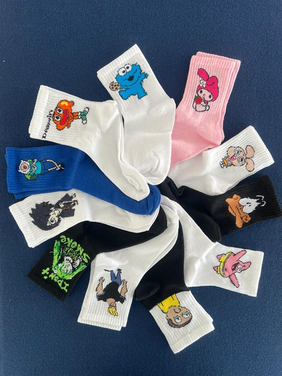 Duck Unisex Pembe Kolej Çorap