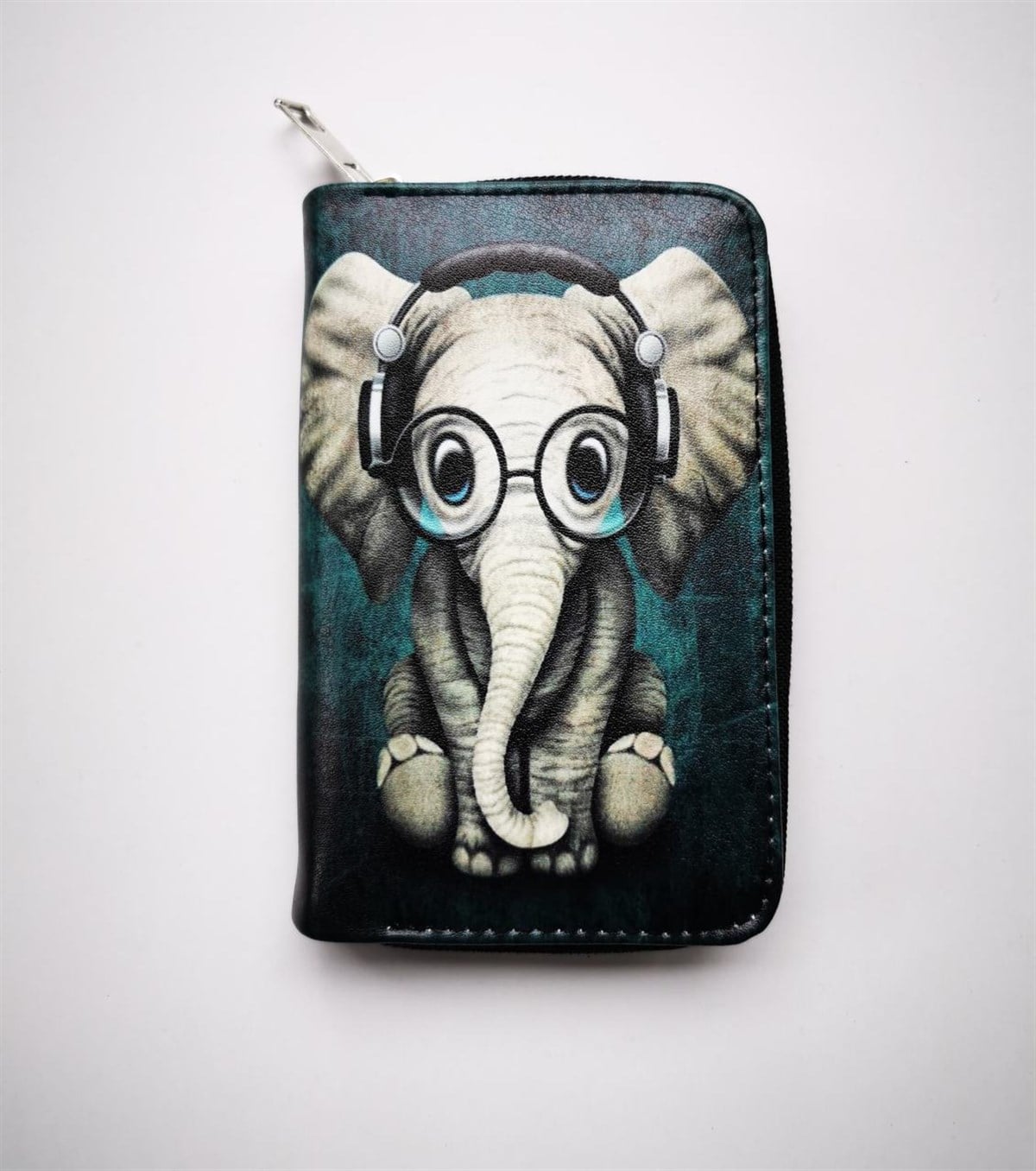 Elephant Fil Baskılı Cüzdan