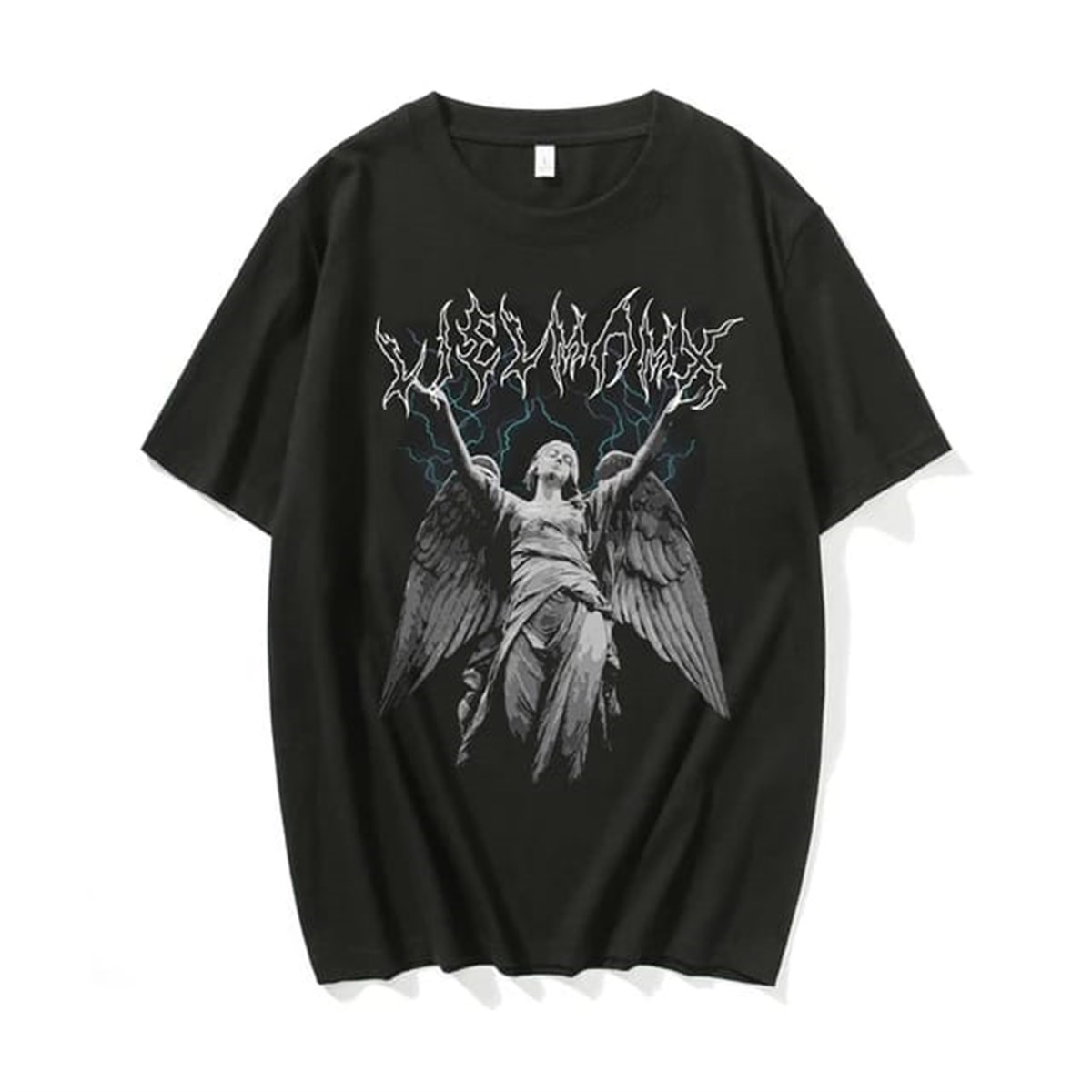 Emo Lightning Angel Unisex Oversize T-shirt