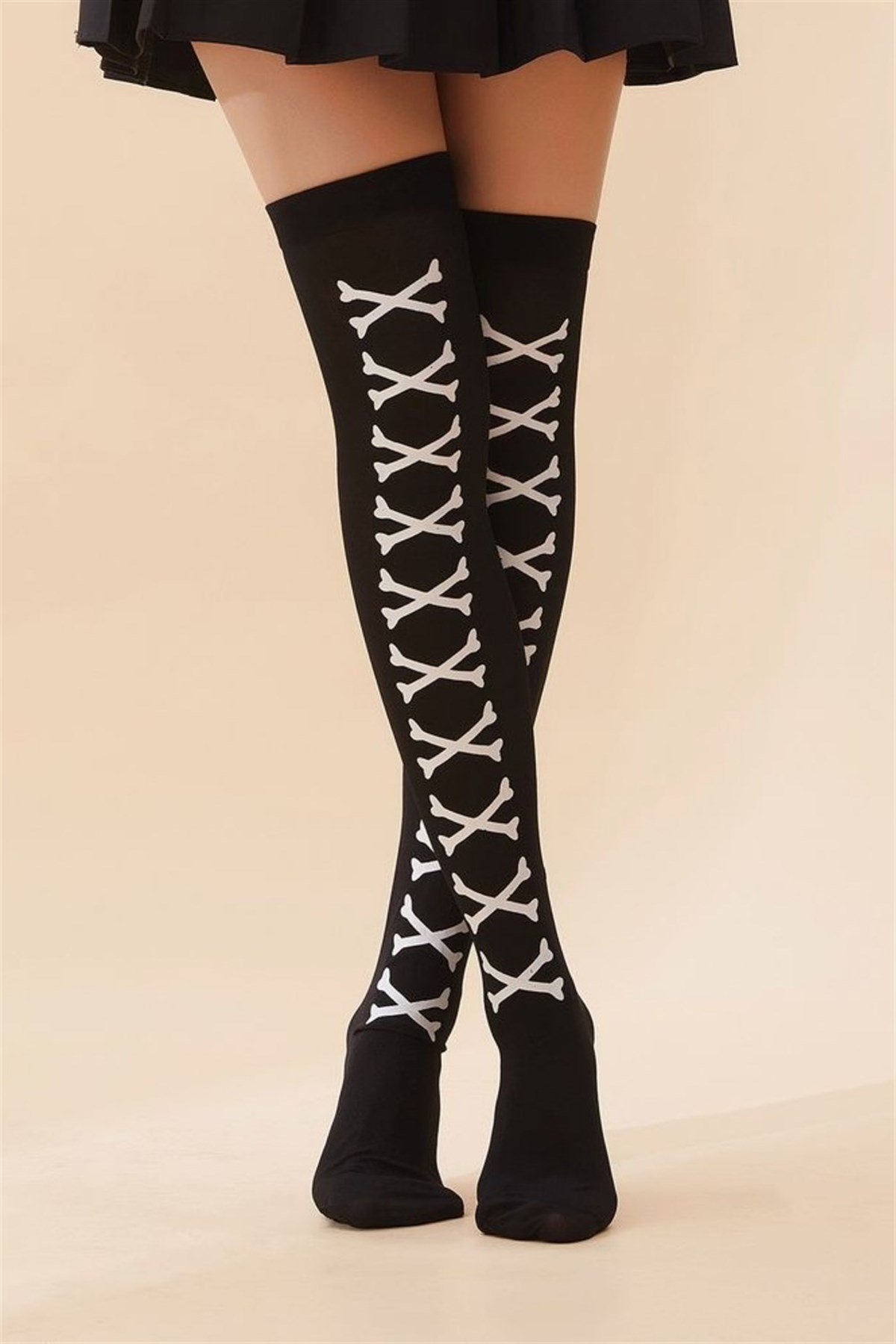 Gothic Bones Dizüstü Gothic Çorap