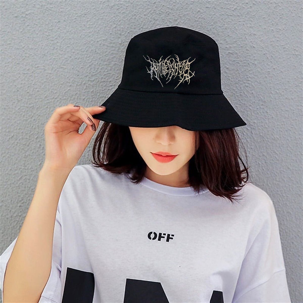 Gothic Harajuku Bucket Şapka