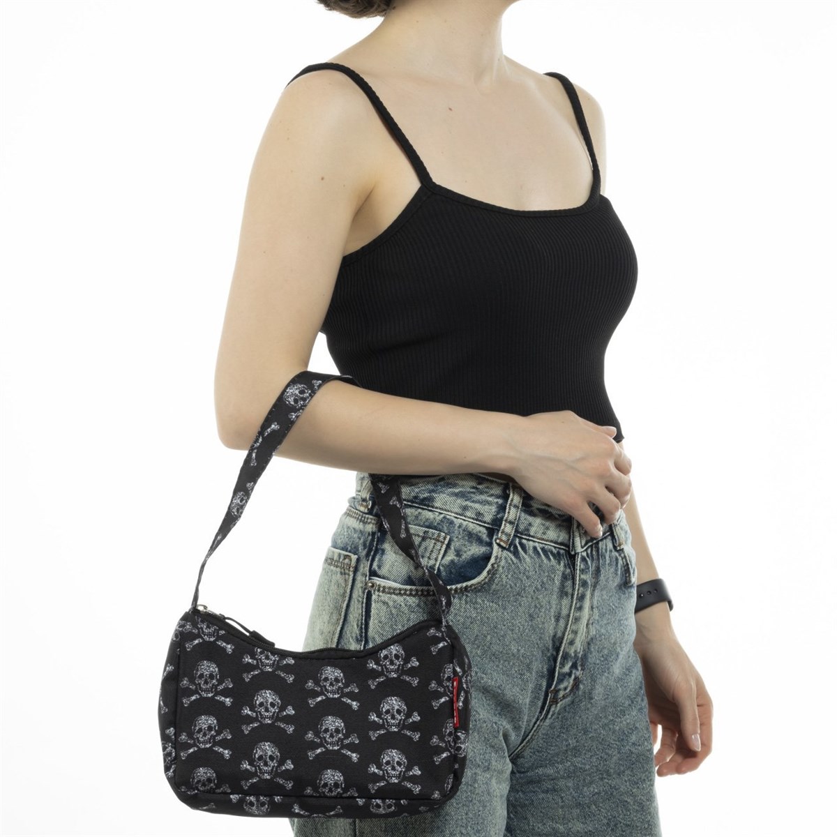 Gothic Skull Baget Çanta
