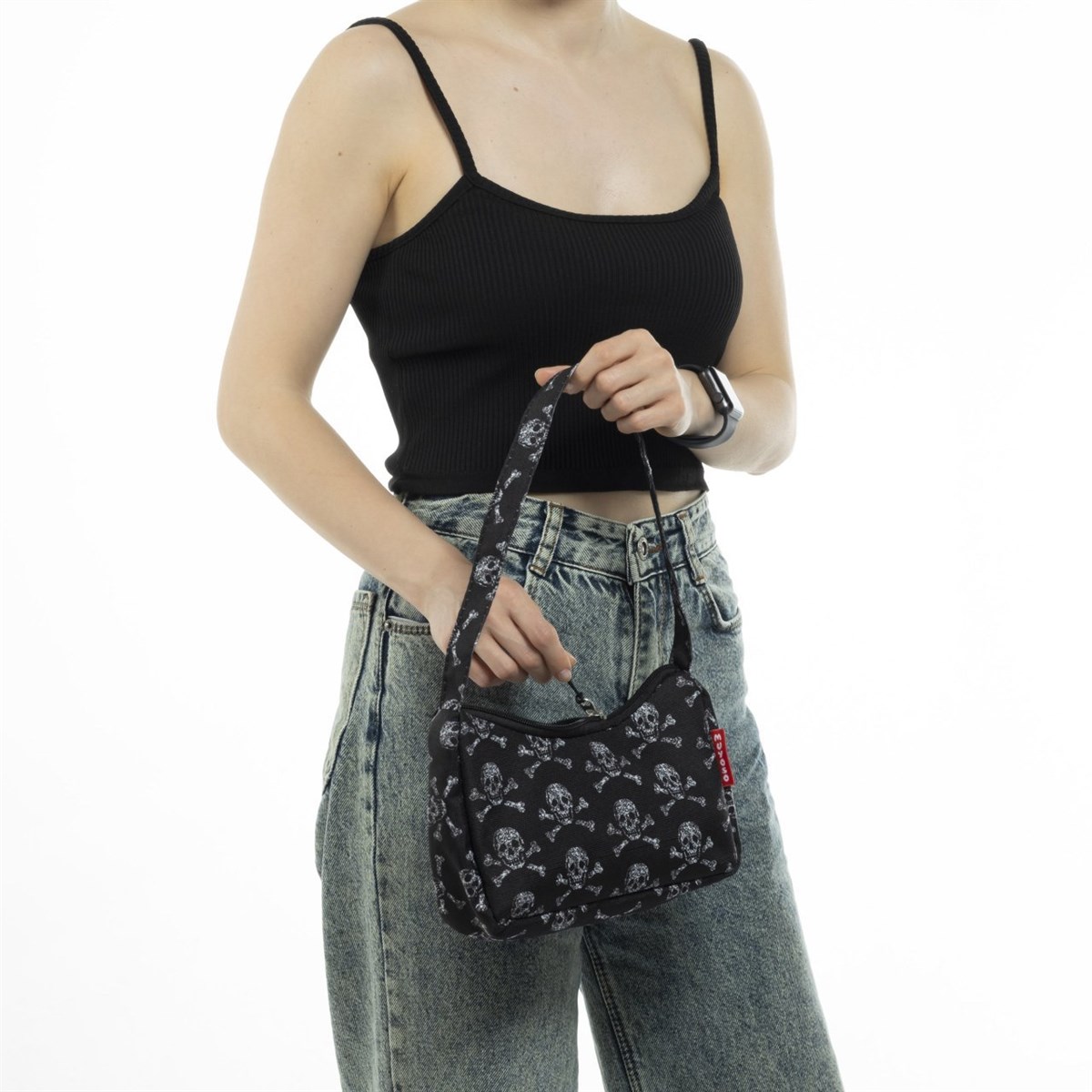 Gothic Skull Baget Çanta