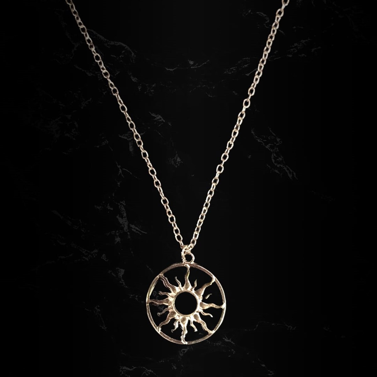 Gothic Sun Necklace Kolye
