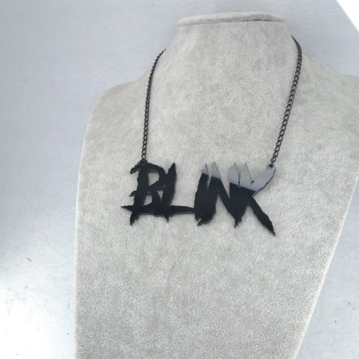 Gotik Black Choker Blink Kolye
