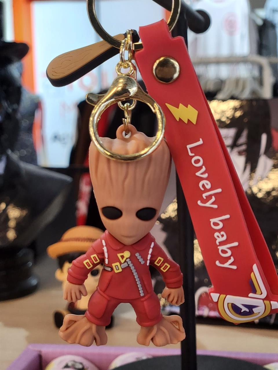 Groot Figürlü Silikon Anahtarlık