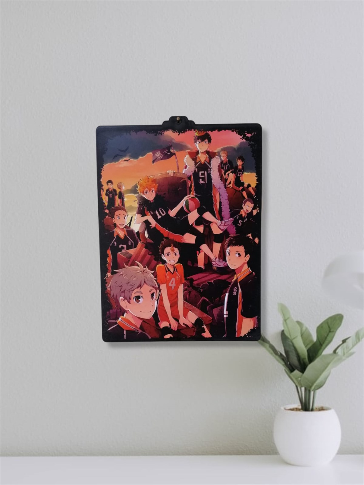 Haikyuu Volley Anime Ahşap Çerçeve