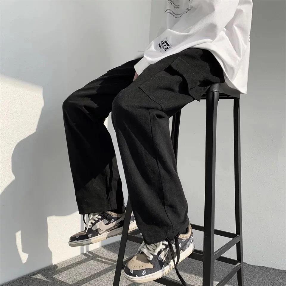 HARAJUKU UNISEX CARGO POCKET SİYAH TRACKSUIT