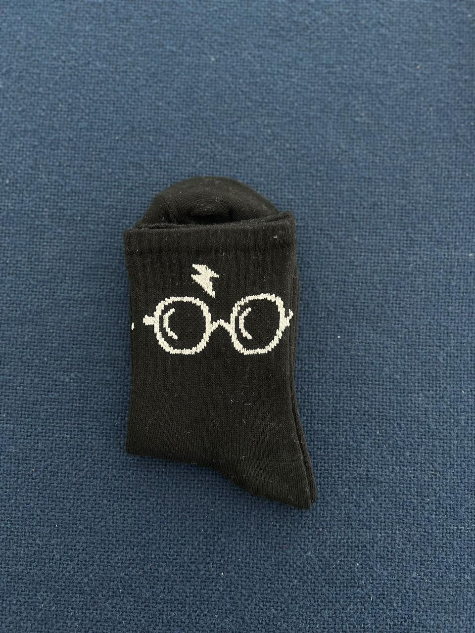 HP Glasses Unisex Beyaz Kolej Çorap