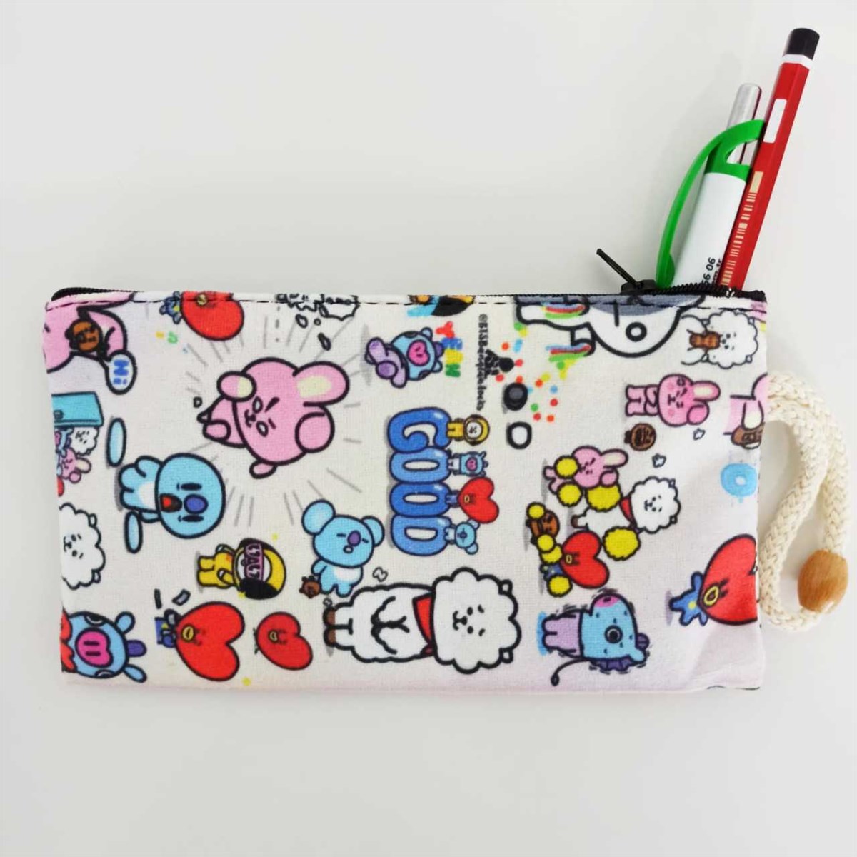 İpli BTS Bt21 Bez Cüzdan Kalemlik