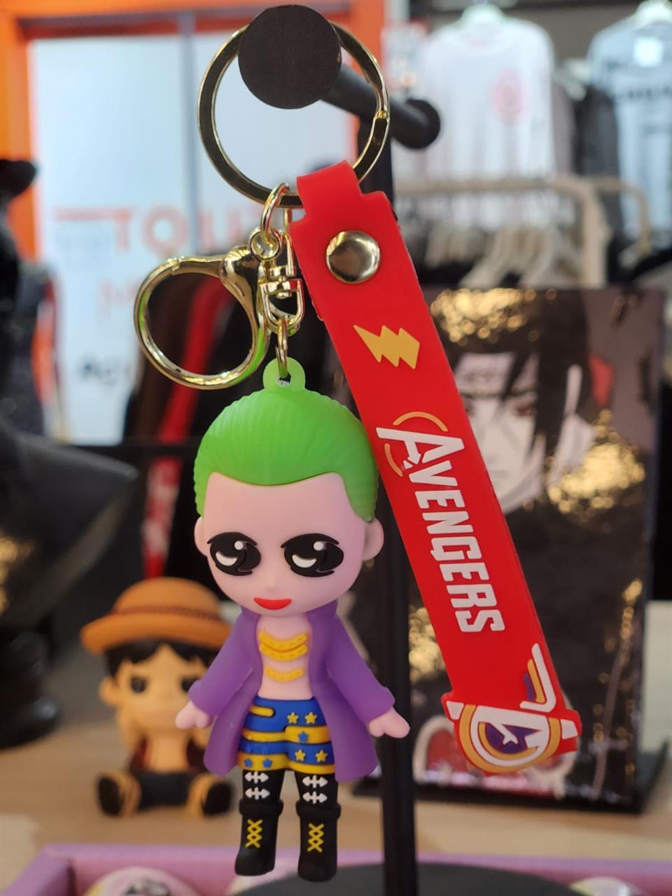 Joker Figürlü Silikon Anahtarlık