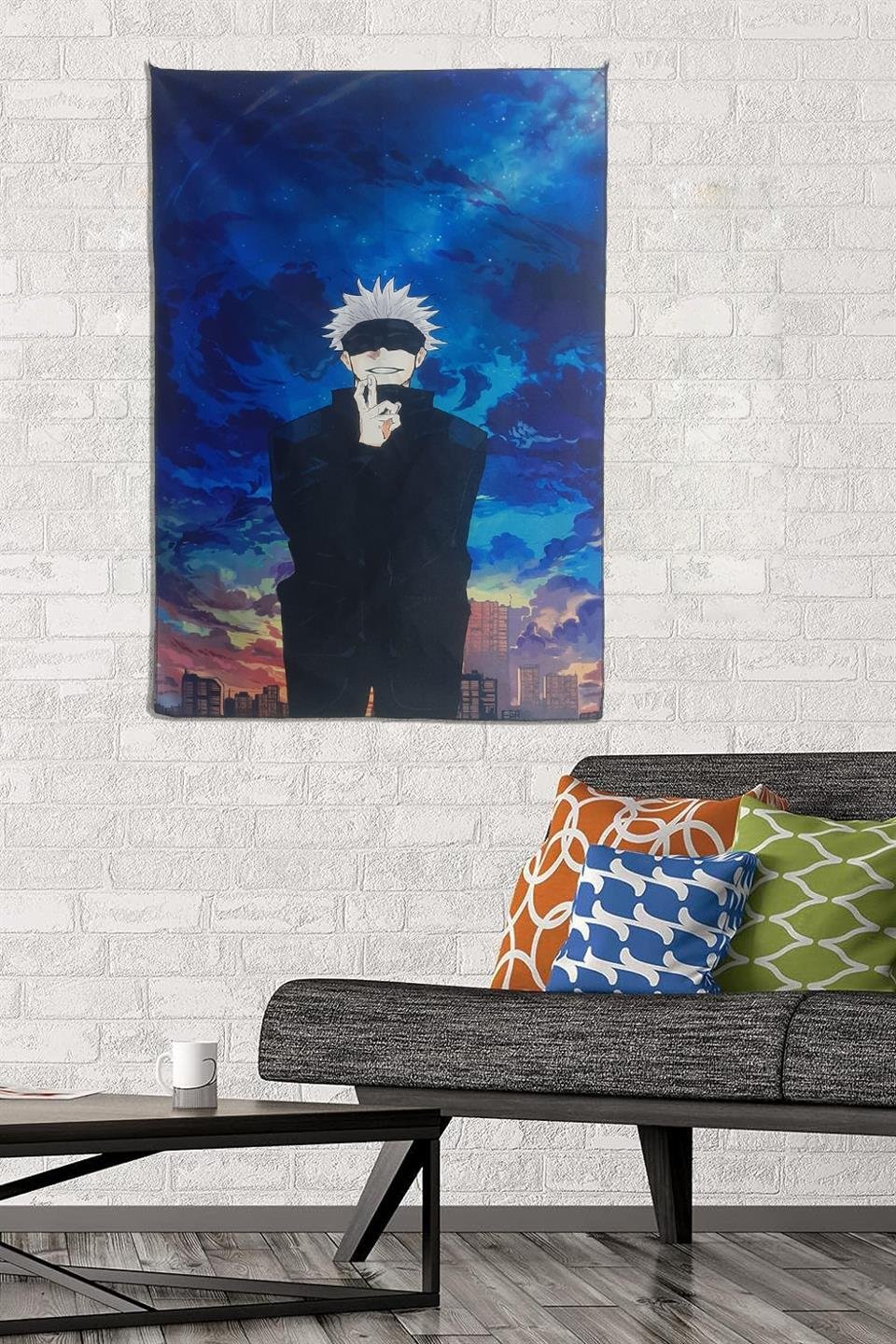 Jujutsu Kaisen Poster Duvar Halısı