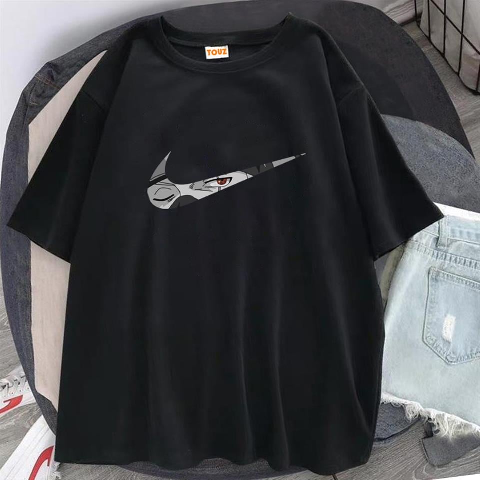 Kakashi Hatake Eye Baskılı Siyah Unisex Oversize T-shirt
