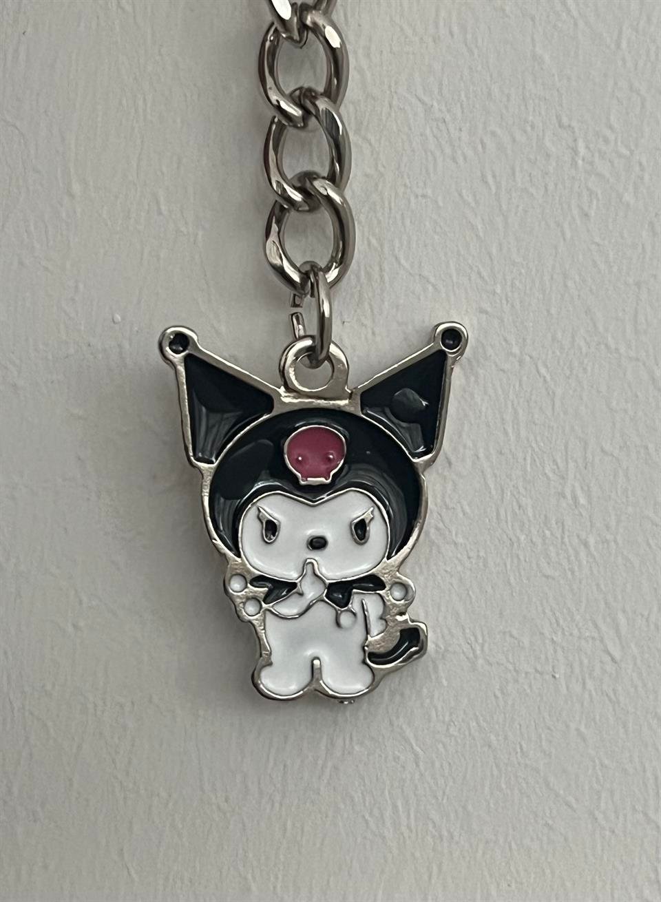 Kawaii Anime Kuromi Anahtarlık