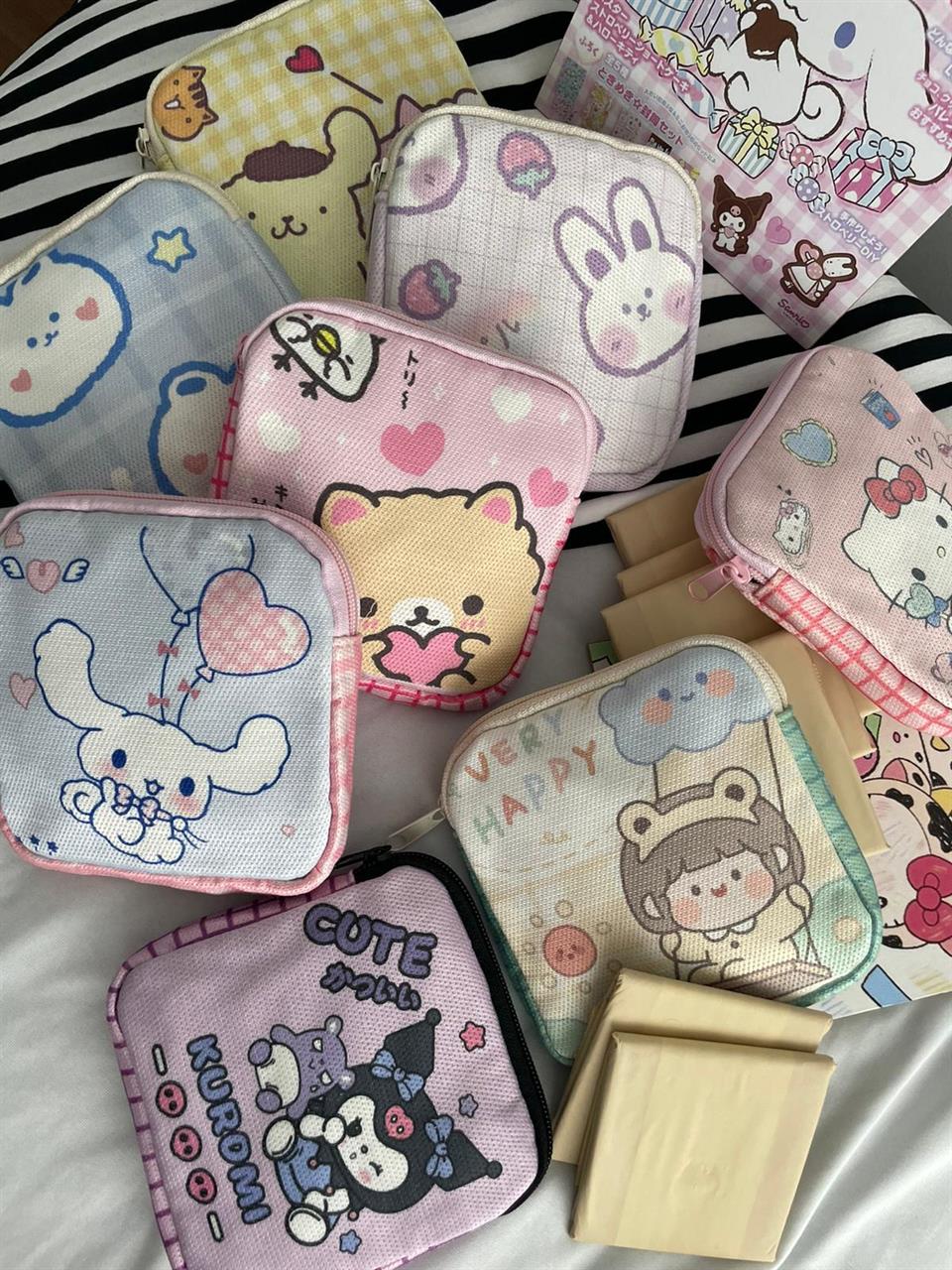 Kawaii Cinnamoroll 2 Bölmeli Organizer Ped Çantası