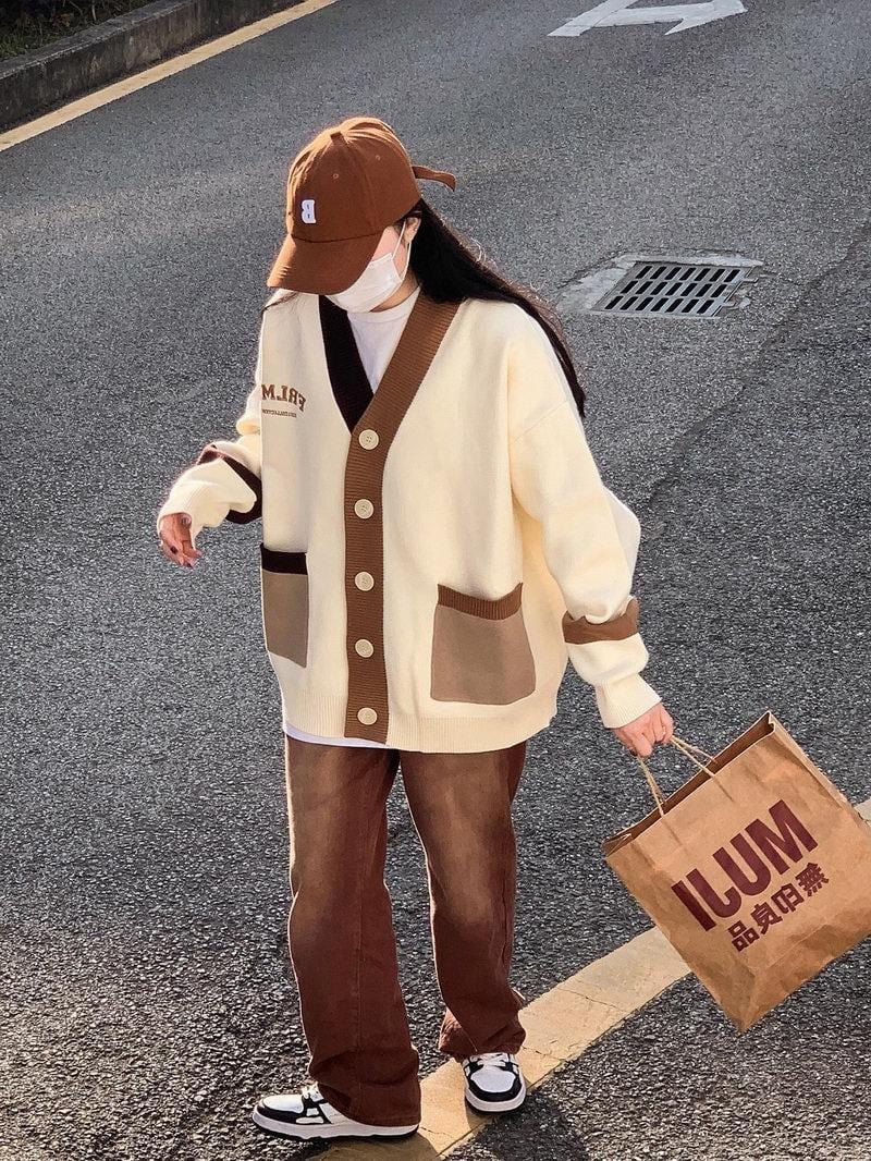 Kawaii Tarz Oversize Triko Hırka