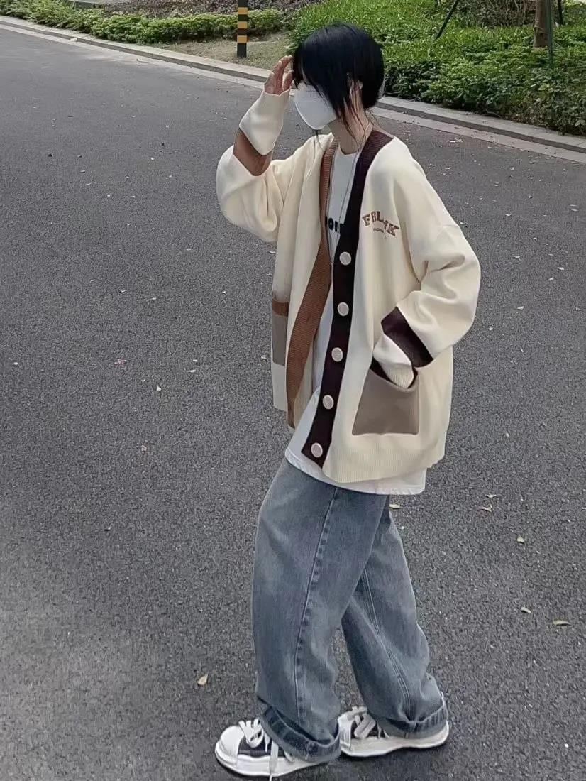 Kawaii Tarz Oversize Triko Hırka