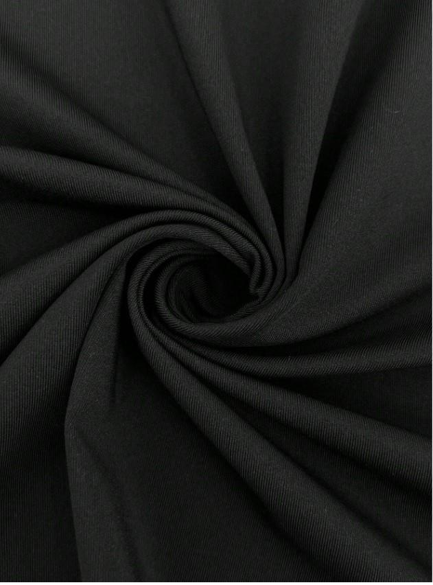 Kemer Boy Black Formidable Detail Baskılı Crop Bluz