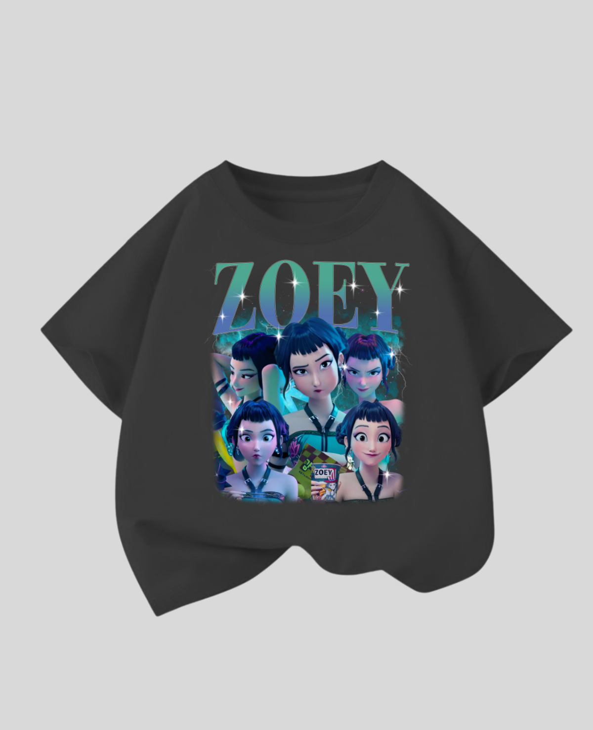 KPop Demon Hunterix Kids Design Unisex Oversize T-Shirt
