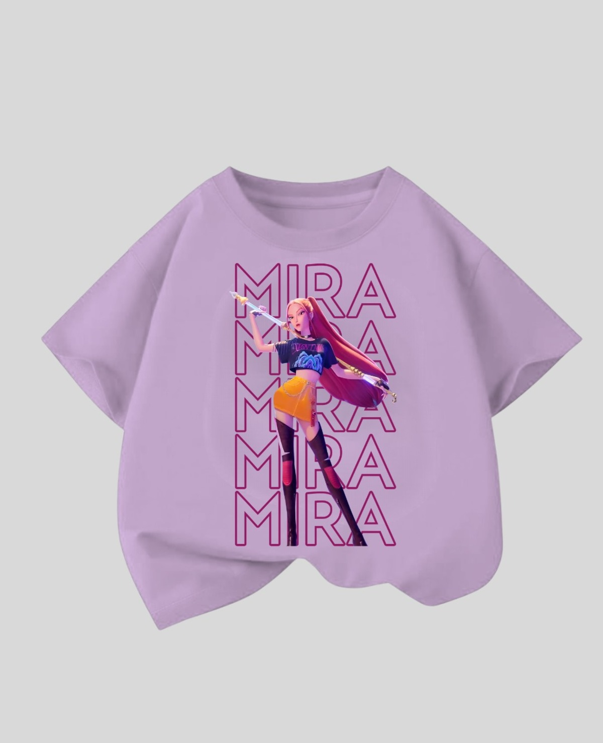 KPop Demon Hunterix Kids Design Unisex Oversize T-Shirt