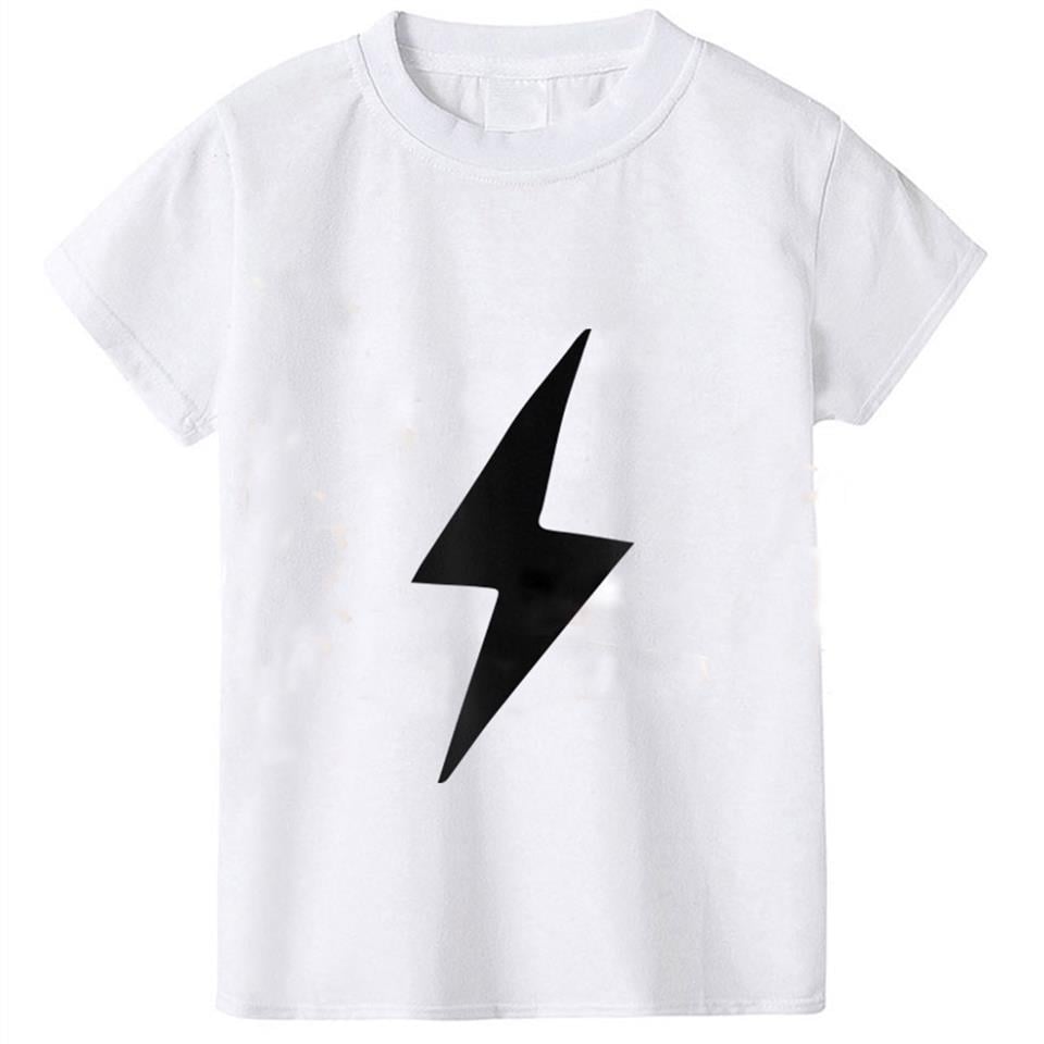 Lightning Baskılı Beyaz Çocuk T-shirt