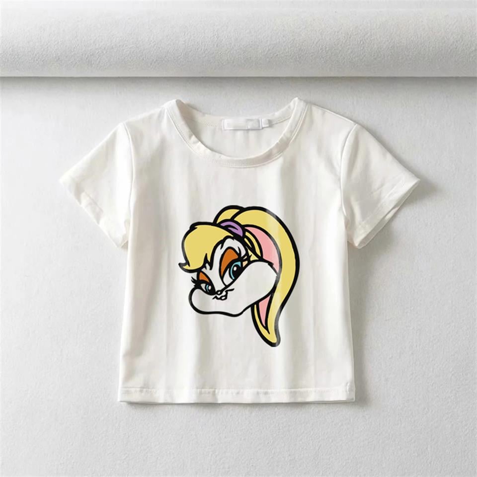 Lola Bunny Baskılı Beyaz Crop