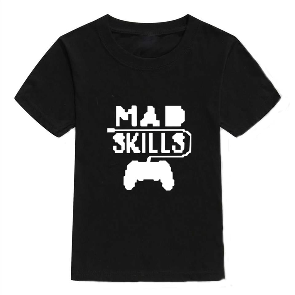 Mad Skills Baskılı Siyah Çocuk T-shirt