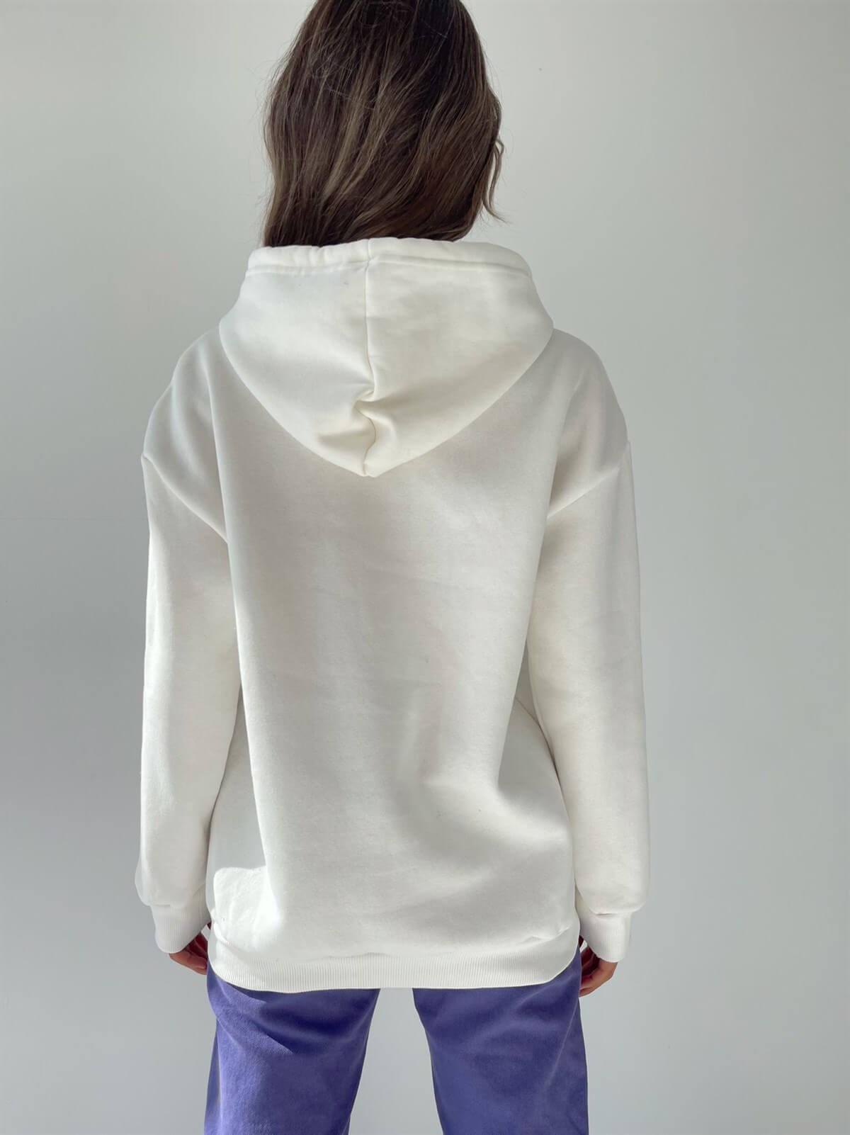 Major Winner Oversize Beyaz Unisex Sweetshirt