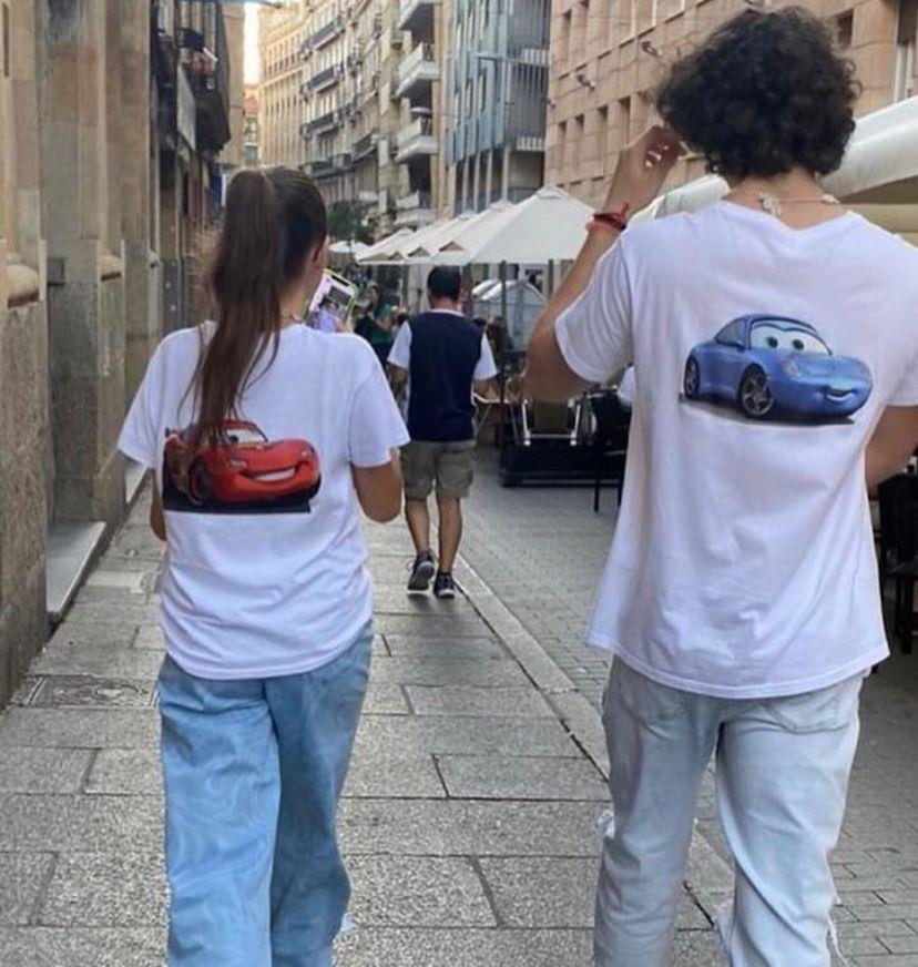 Mcqueen Baskılı Beyaz T-shirt