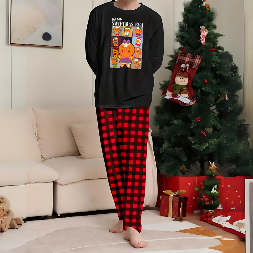New Year in My Swiftie Era Baskılı Siyah Unisex Oversize Alt Üst 2 Li Takım