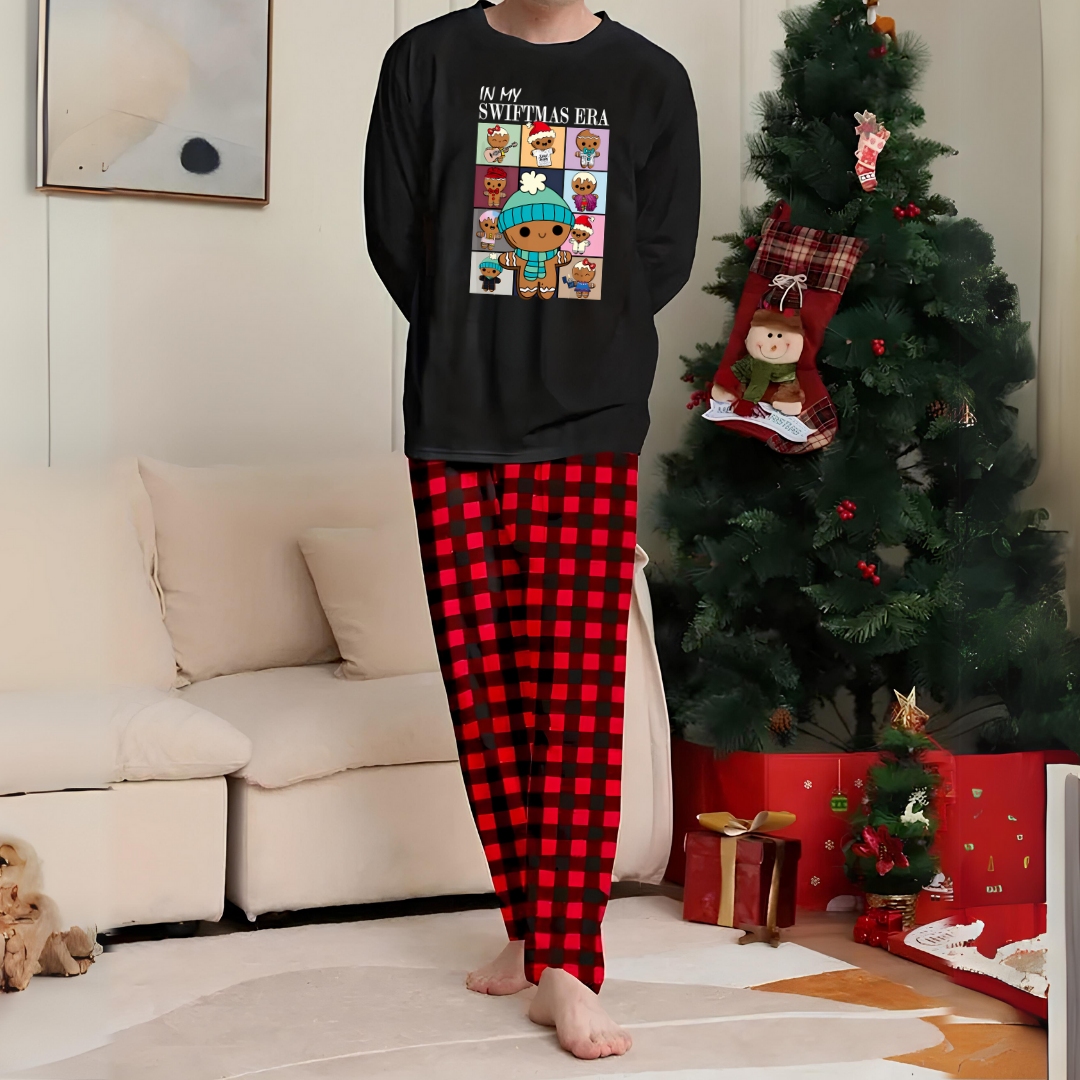 New Year in My Swiftie Era Baskılı Siyah Unisex Oversize Alt Üst 2 Li Takım