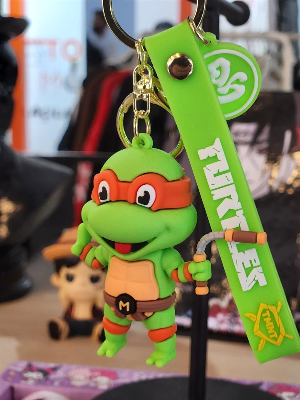 Ninja Kaplumbağa Figürlü Silikon Anahtarlık