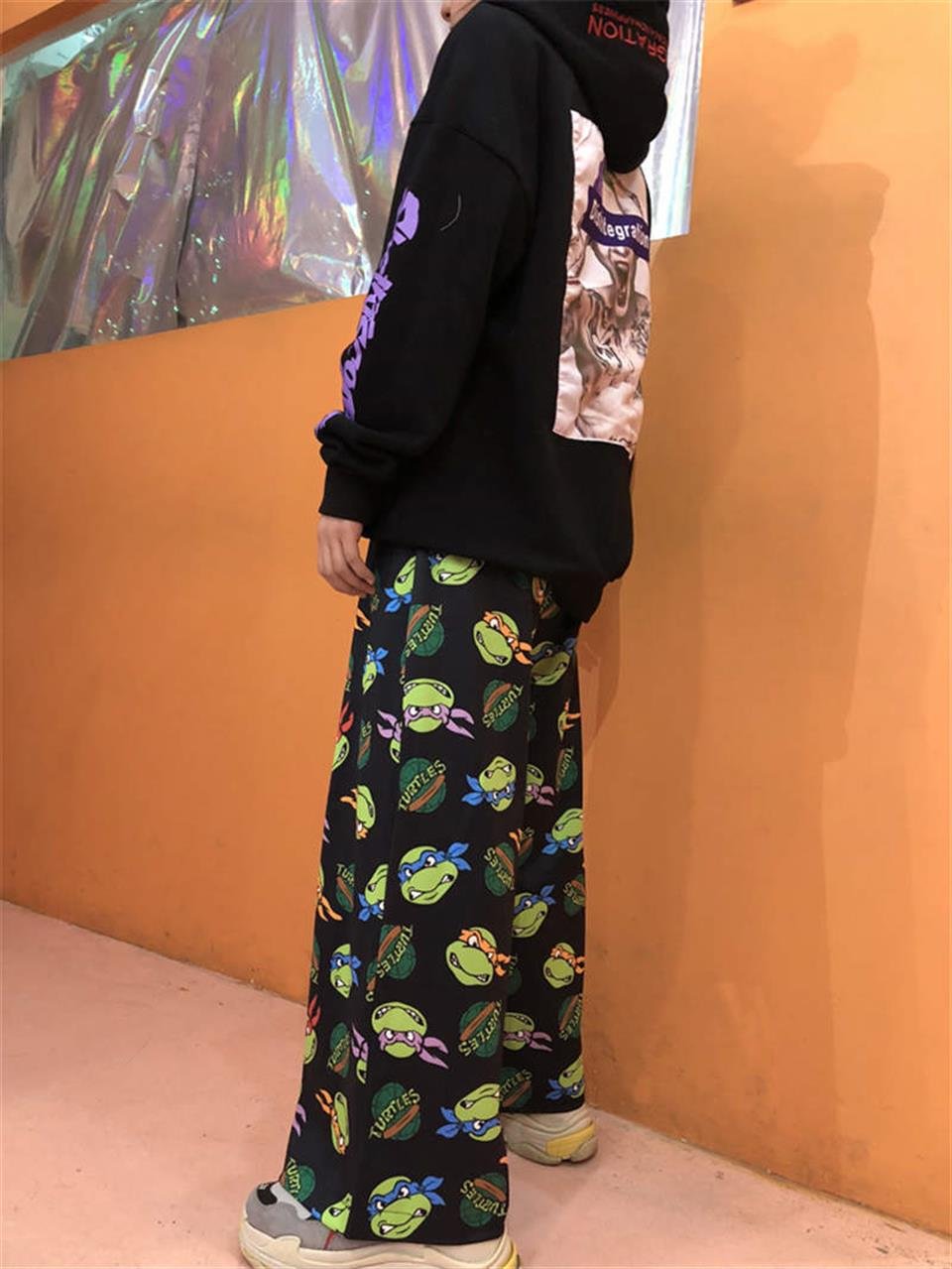 Ninja Turtles Collage Wide Leg Unisex Tracksuit