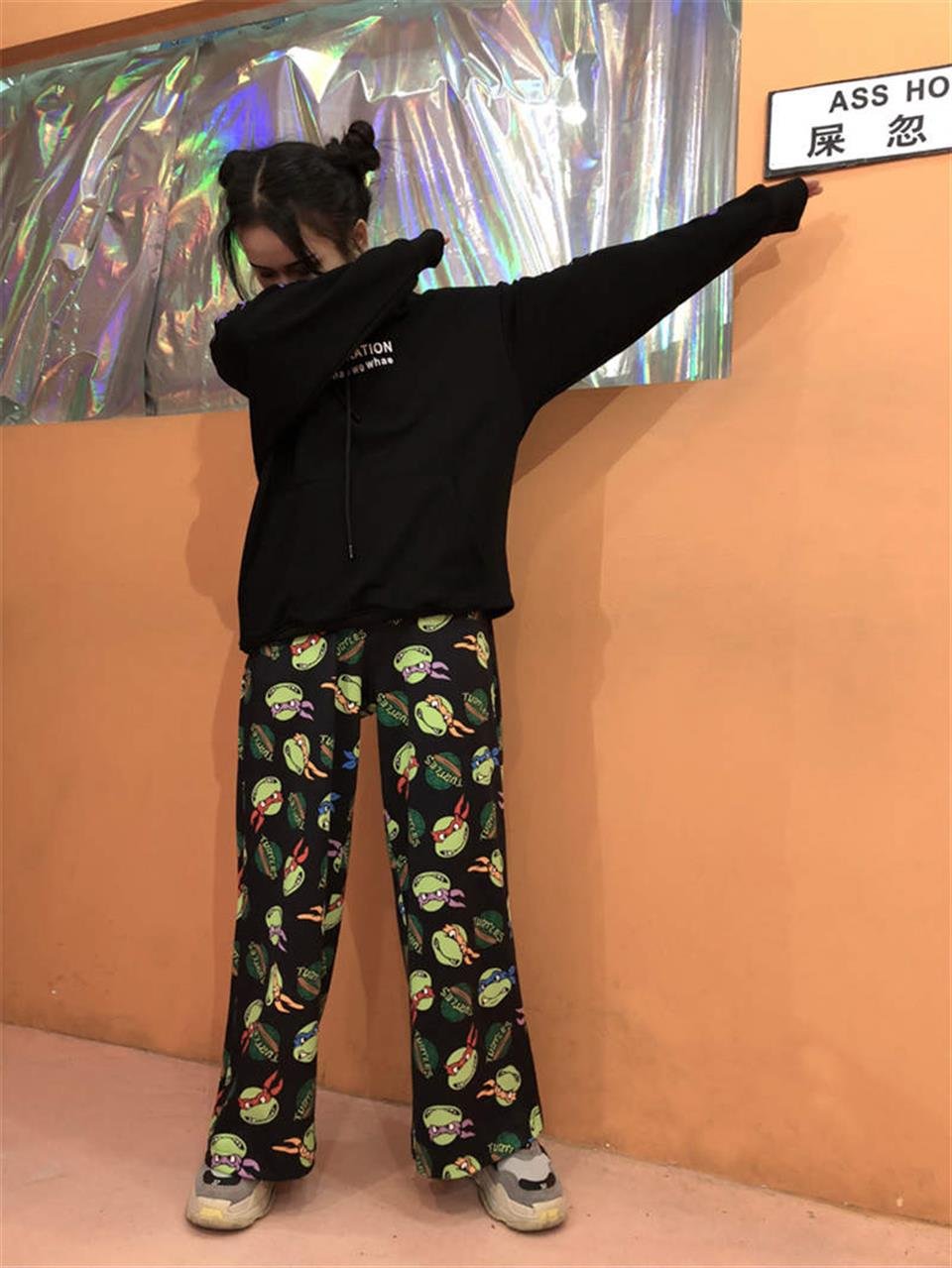 Ninja Turtles Collage Wide Leg Unisex Tracksuit