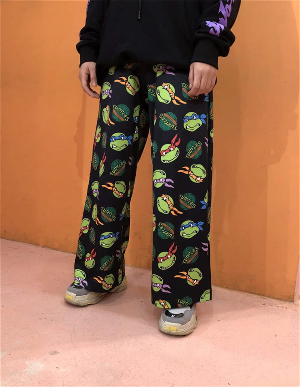 Ninja Turtles Collage Wide Leg Unisex Tracksuit