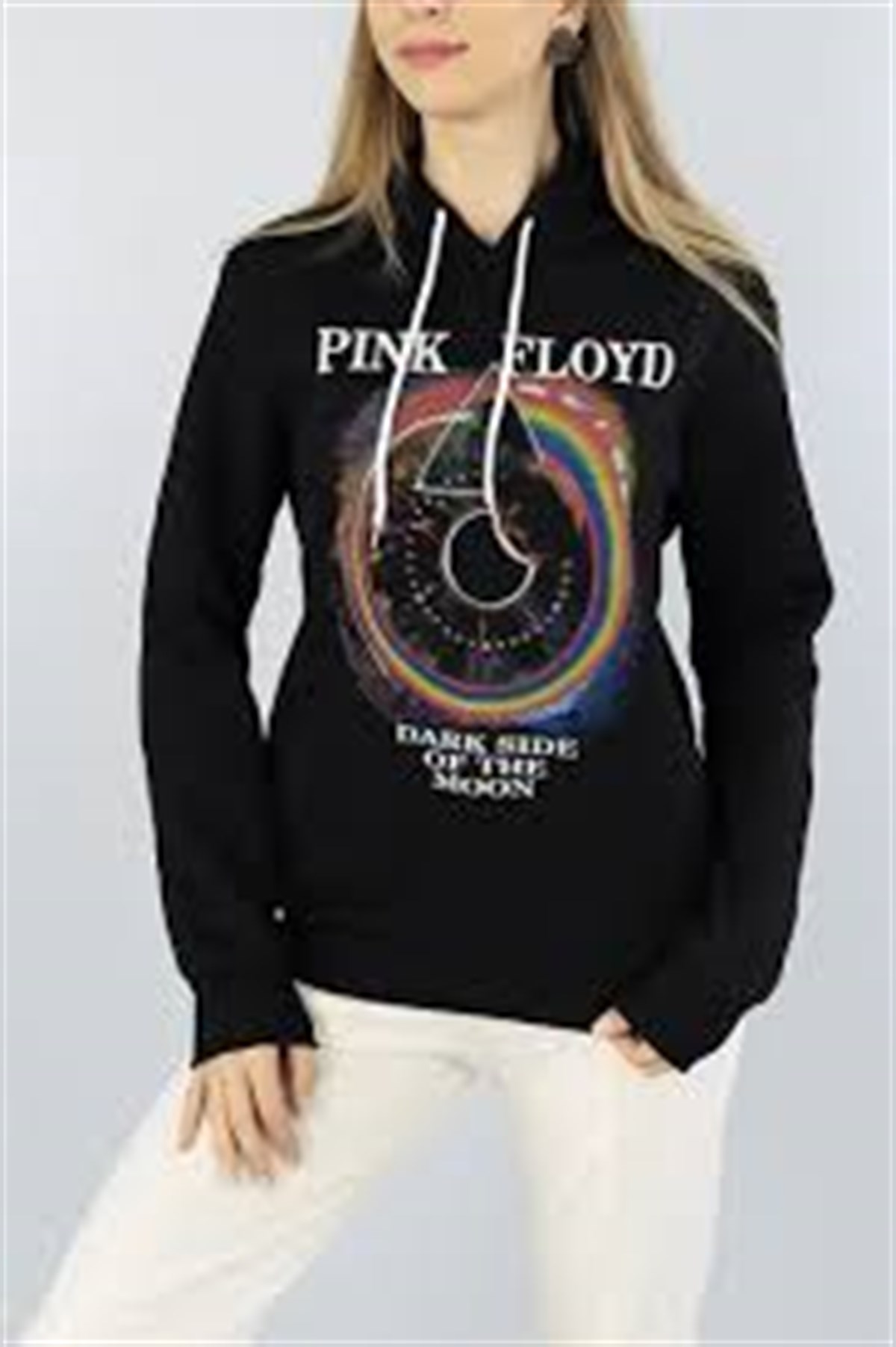 Pink Floyd Unisex Oversize Siyah Sweetshirt