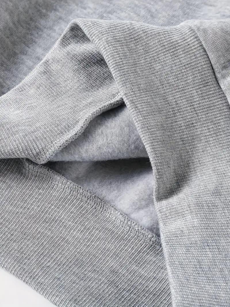 Ribbon Baskılı Gri Unisex Oversize Bisiklet Yaka Sweatshirt