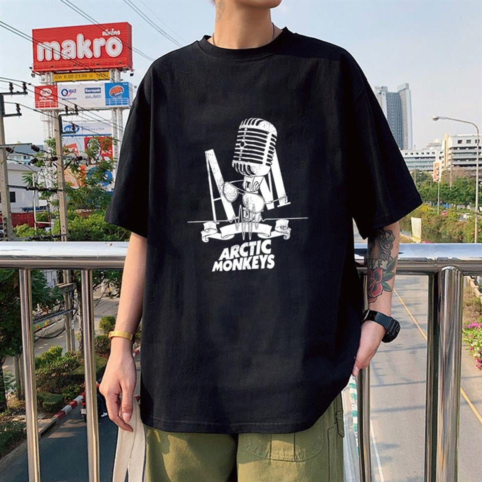 Rock Serisi Arctic Monkeys Siyah Unisex Oversize T-shirt