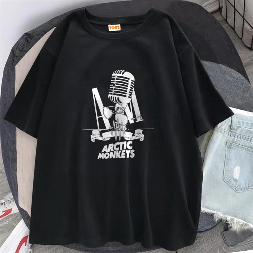 Rock Serisi Arctic Monkeys Siyah Unisex Oversize T-shirt