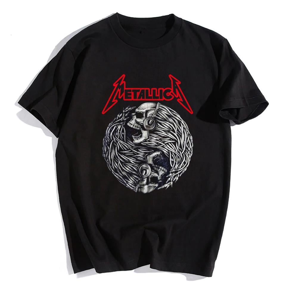 Rock Serisi Metallica Siyah Unisex Oversize T-shirt