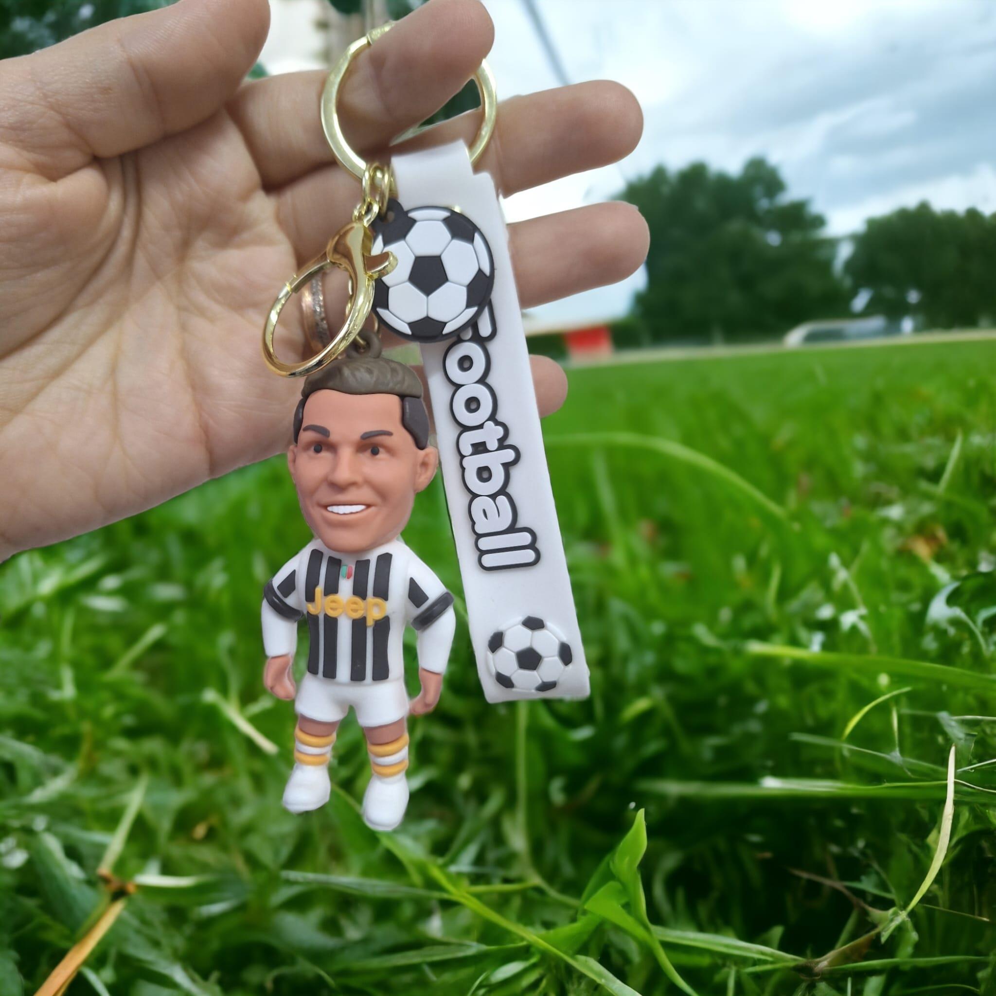 Ronaldo Figürlü Silikon Anahtarlık