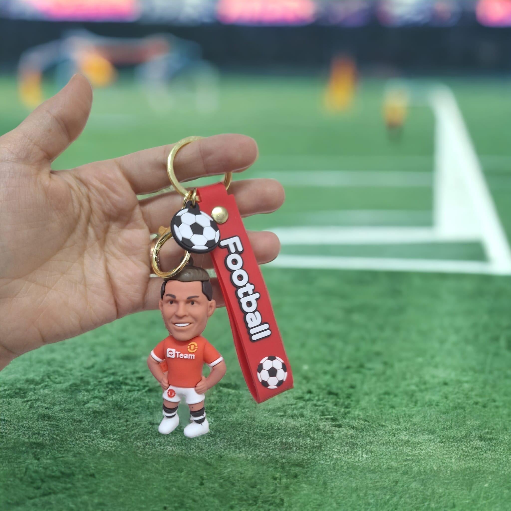 Ronaldo Figürlü Silikon Anahtarlık