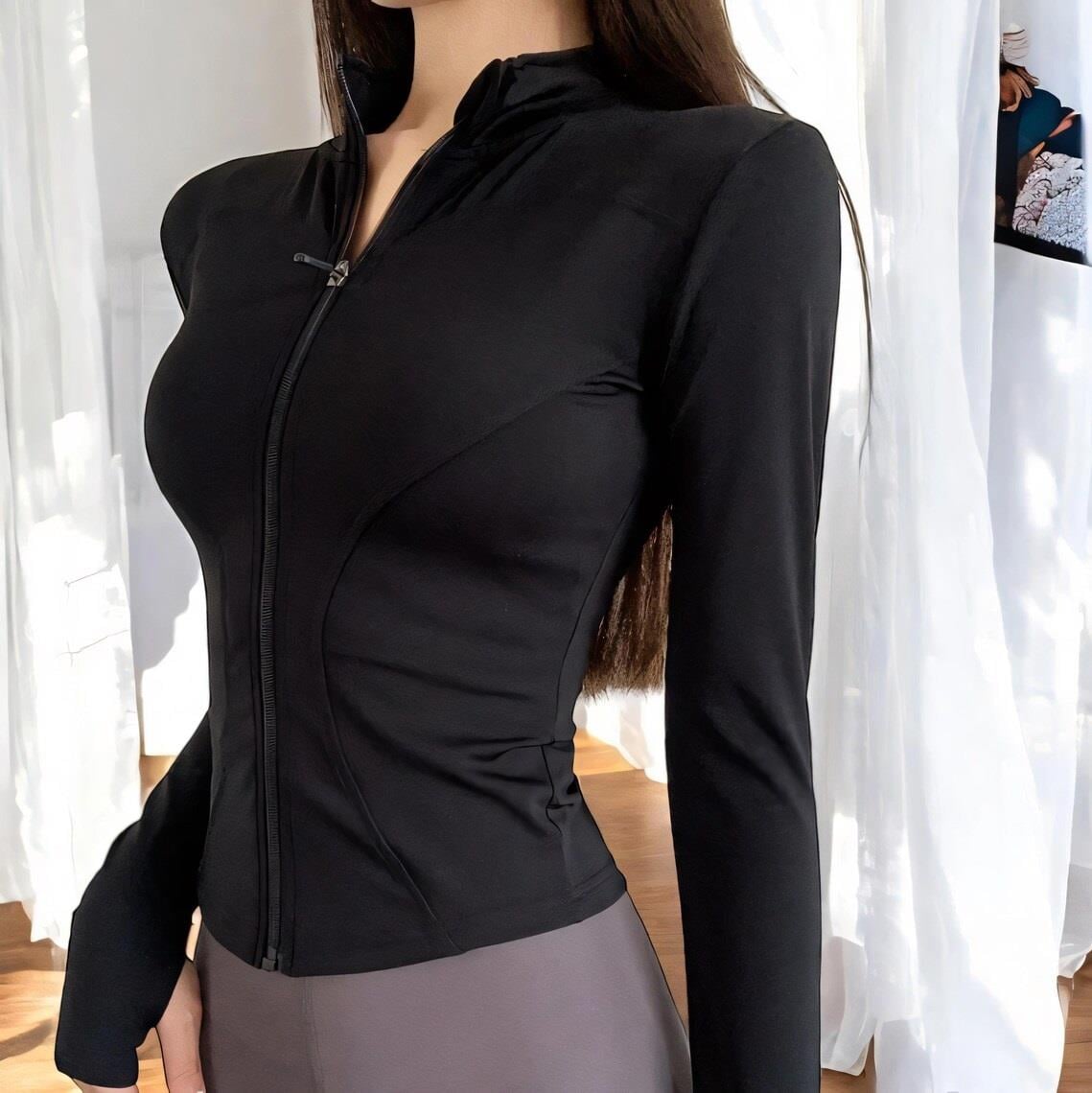Rover Basic Slim Fit Fermuarlı Bluz